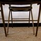 Lot de 4 chaises pliantes métal et skaï