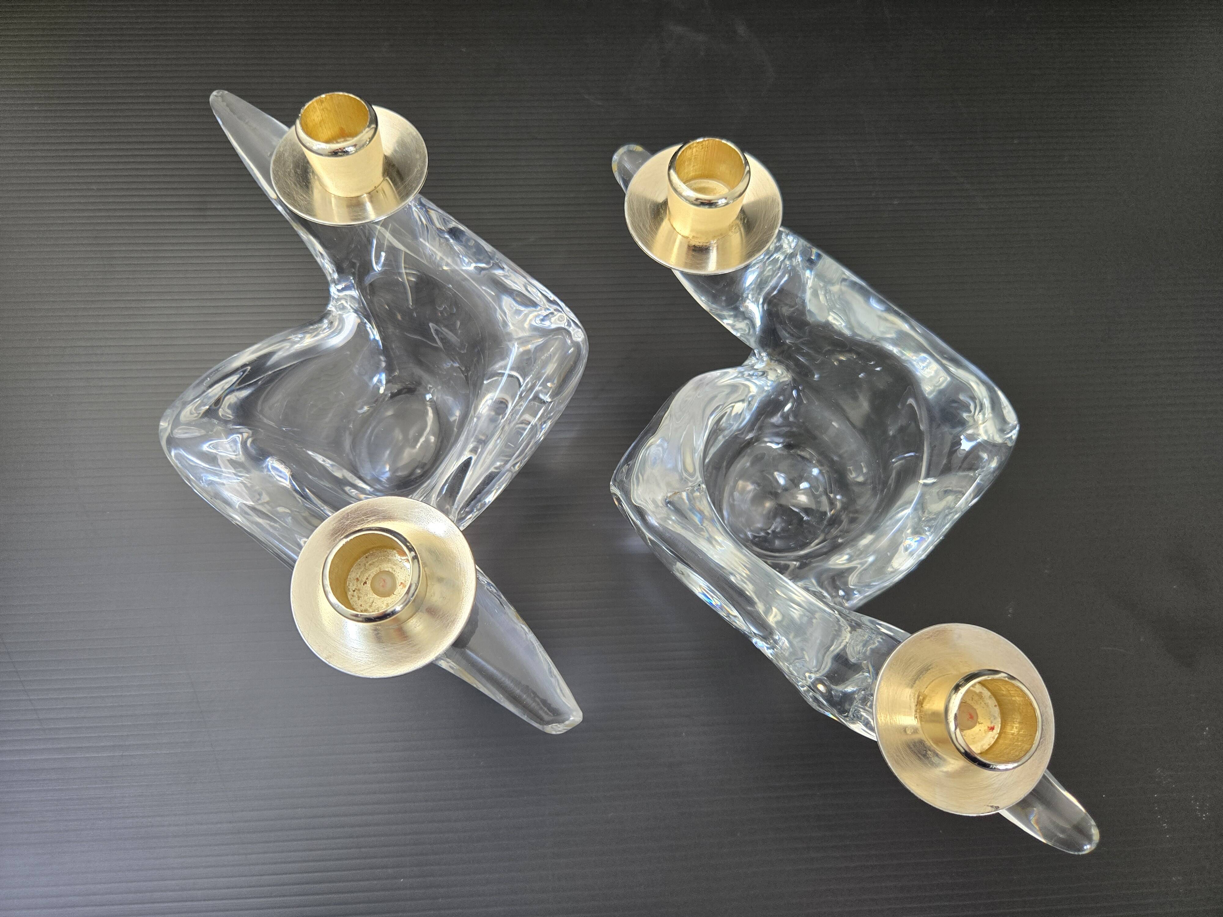 Pair of vintage candlesticks 1970