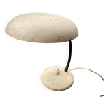 Beige metal saucer lamp, 1950s