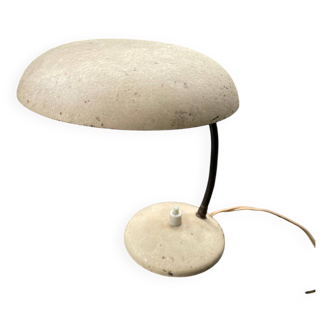 Beige metal saucer lamp, 1950s