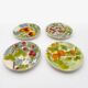Saint-Clément "Orchard" Mid-Century Barbotine Plates