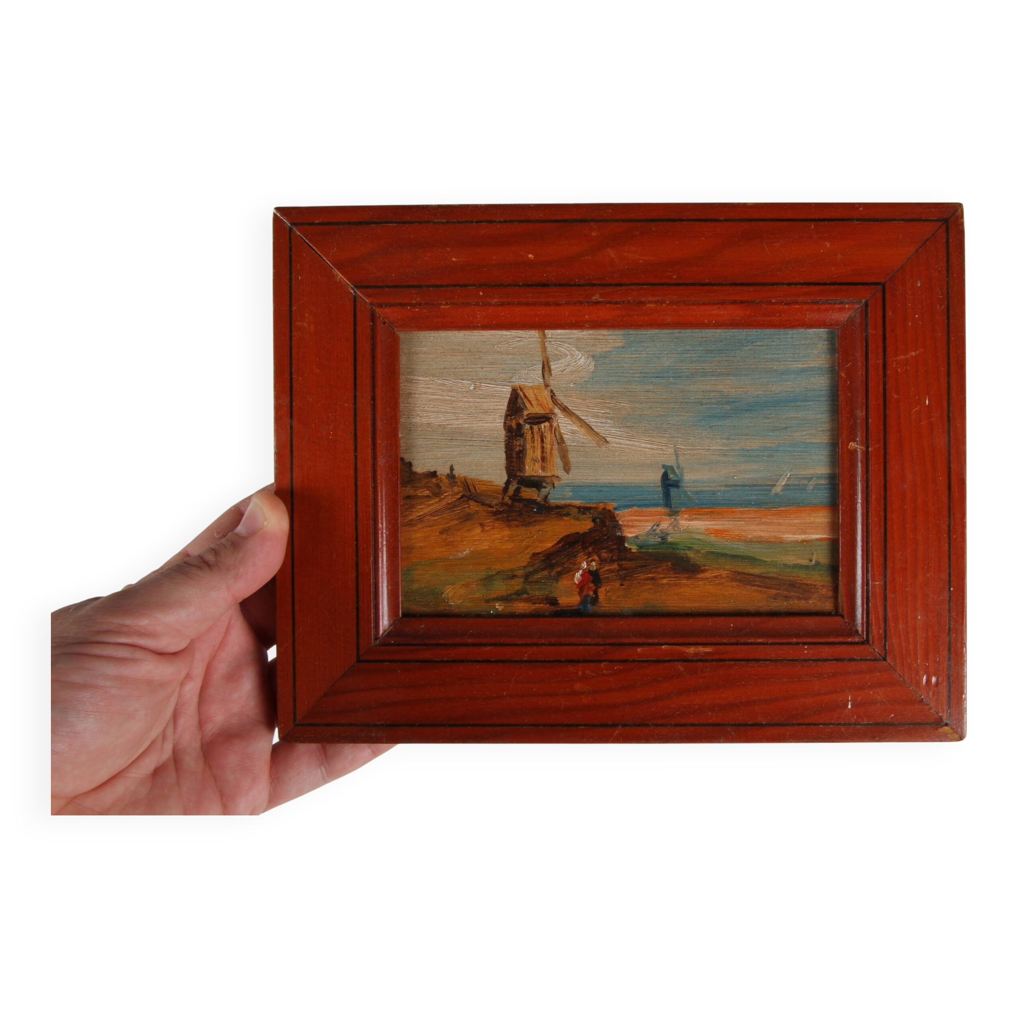 Oil on panel - Mahogany - Marines No. 2