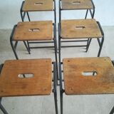 Lot of 6 laboratory stools