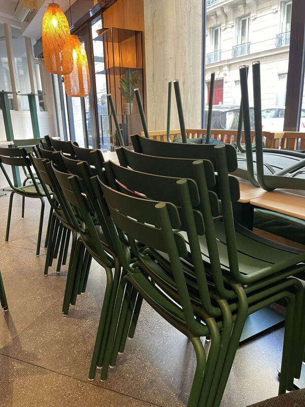 Chaise Fermob  vertes / chaises du Luxembourg