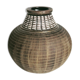 Vase ceramique africaniste années 50