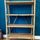Rattan and bamboo shelf 70s