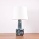 Sculptural table lamp Søholm blue green brown, modern Danish from the 1960s.
