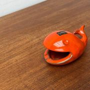 Whale Figurine Ashtray in Ceramic by Ceramica D'Arte, Salerno, Italy, 1970s