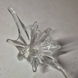 Clear blown crystal centerpiece, Vannes Crystal style, 26cm