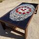 Mid-Century Ceramic & Wengé Coffee Table attributed to Belarti Belgium 1970