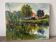 The Eure in Criqueboeuf, oil on canvas signed Quesney, 2000