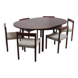 Round to oval extendable dining set by Alfred Hendrickx for Belform, 1960s