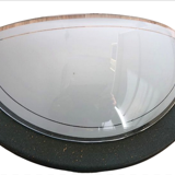 Wall lamp in green and bronze glass and metal made in Italy