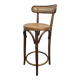 Bentwood Bar Stool with Cane Seat & Back