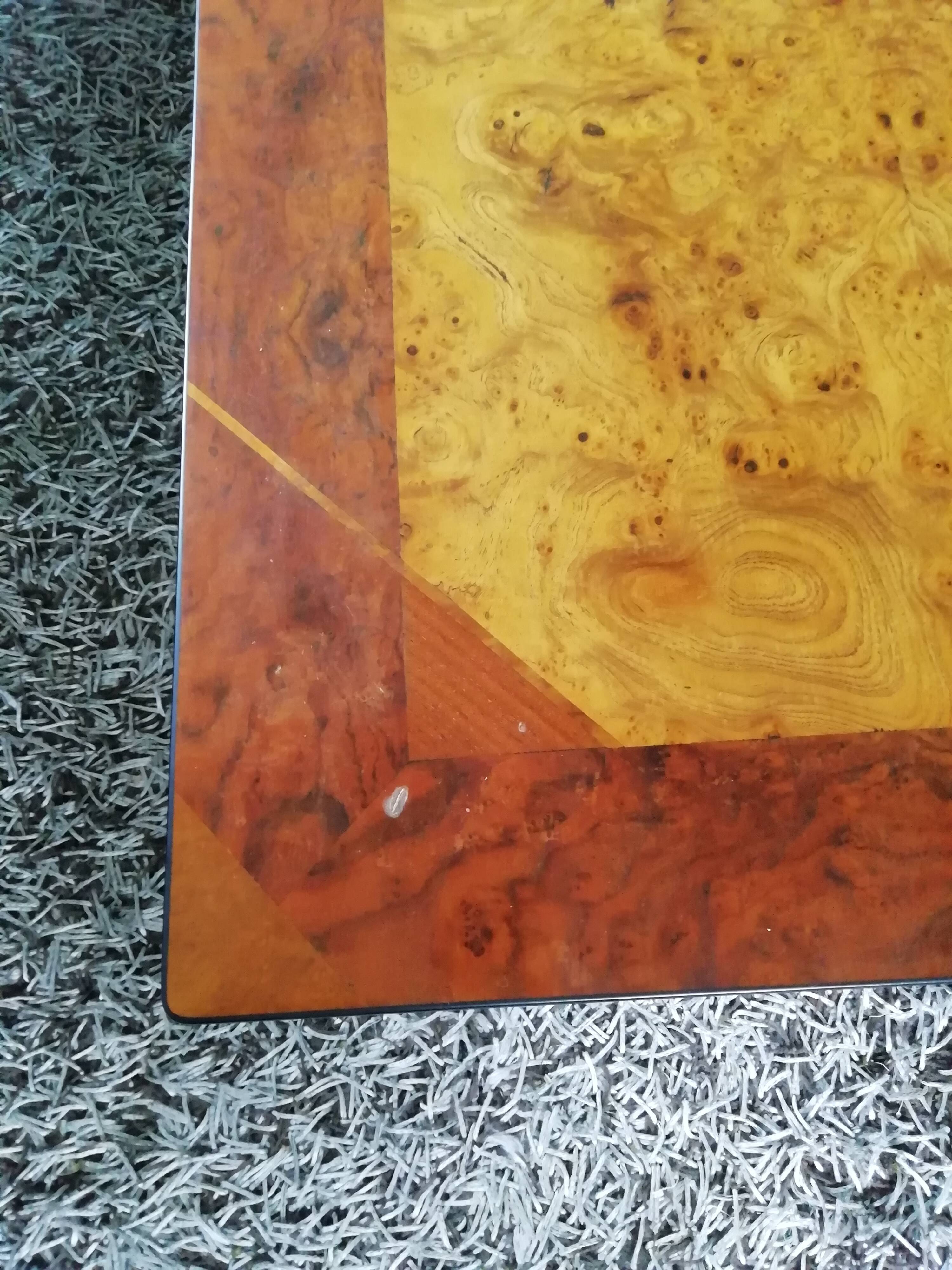 elm burl coffee table