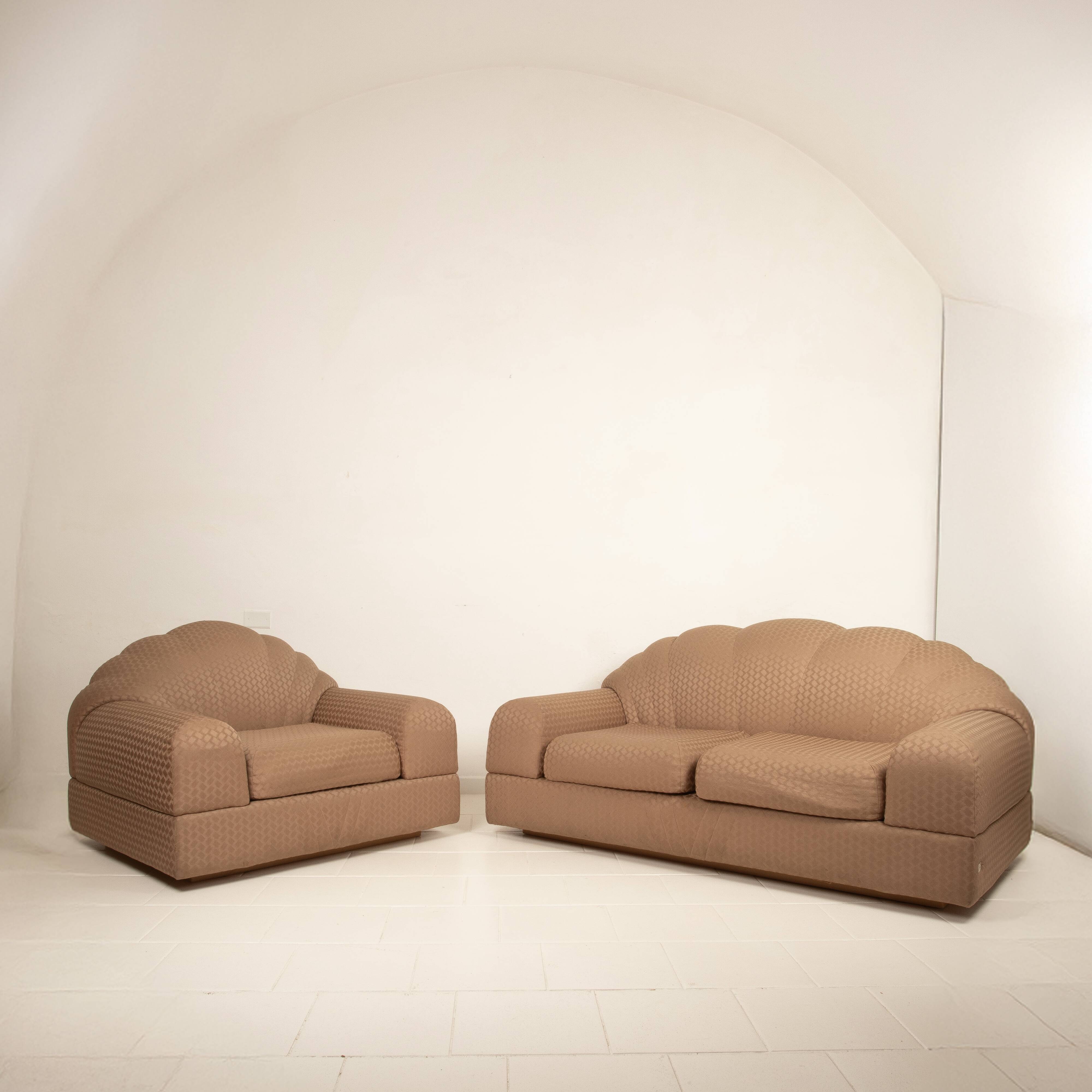 Alain Delon armchair and sofa for Maison Jansen
