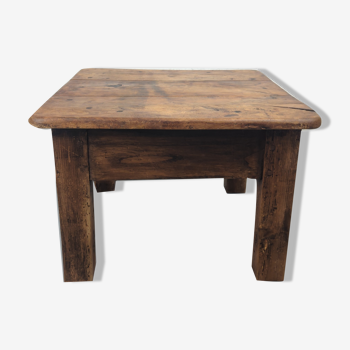 Small coffee table with old oak side