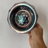 Silver-plated shell butter dish