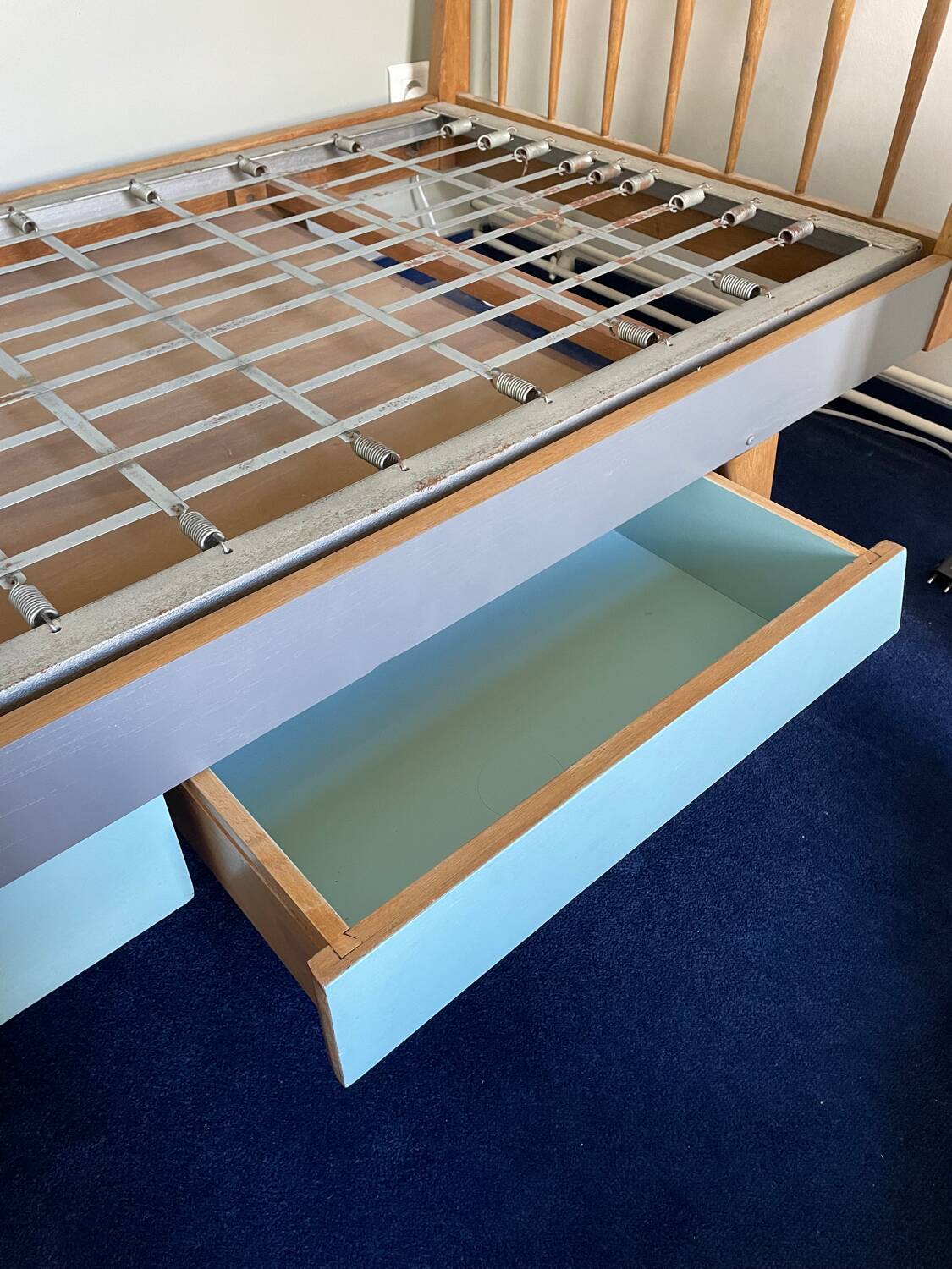 Scandinavian vintage single bed