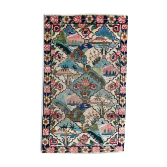 Vintage decorative carpet Mahal 129x79cm