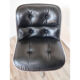 Pair of leather swivel armchairs by Charles Pollock for Knoll 1960