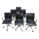 Suite de 6 chaises de bureau Una Chair, ICF