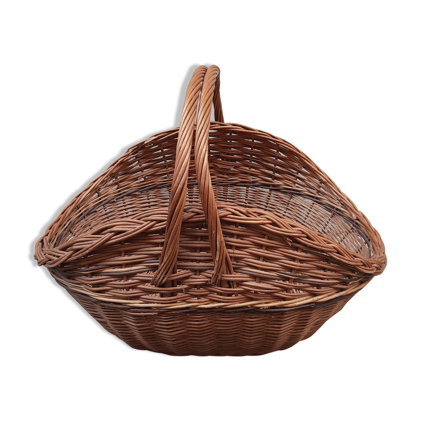 Wicker log basket