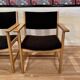 Set of 4 armchairs stamped Hans Wegner "Scandinavian design" 1960.
