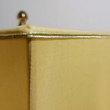 Mid-century table lamp in pyrite stone - original shade