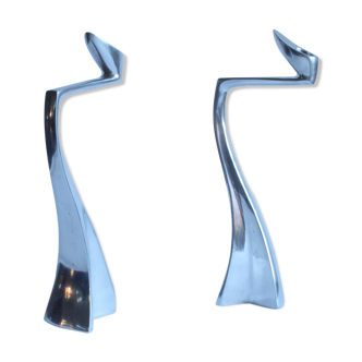 Swan Candlesticks by Matthew Hilton