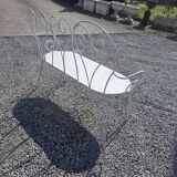 Wrought iron garden bench
