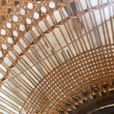 Coffee table in cannage