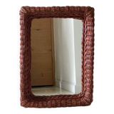 VINTAGE Rattan MIRROR