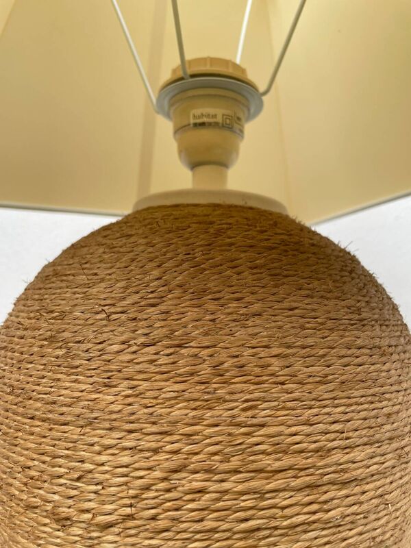Lampe en rotin vintage Habitat