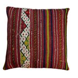 Vintage turkish kilim cushion cover , 55 x 55 cm