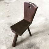 Solid wood tripod tripod milking chair