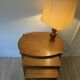 Vintage 1960s nesting tables in solid oak.