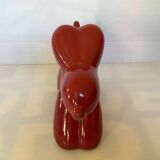 Red ceramic dog