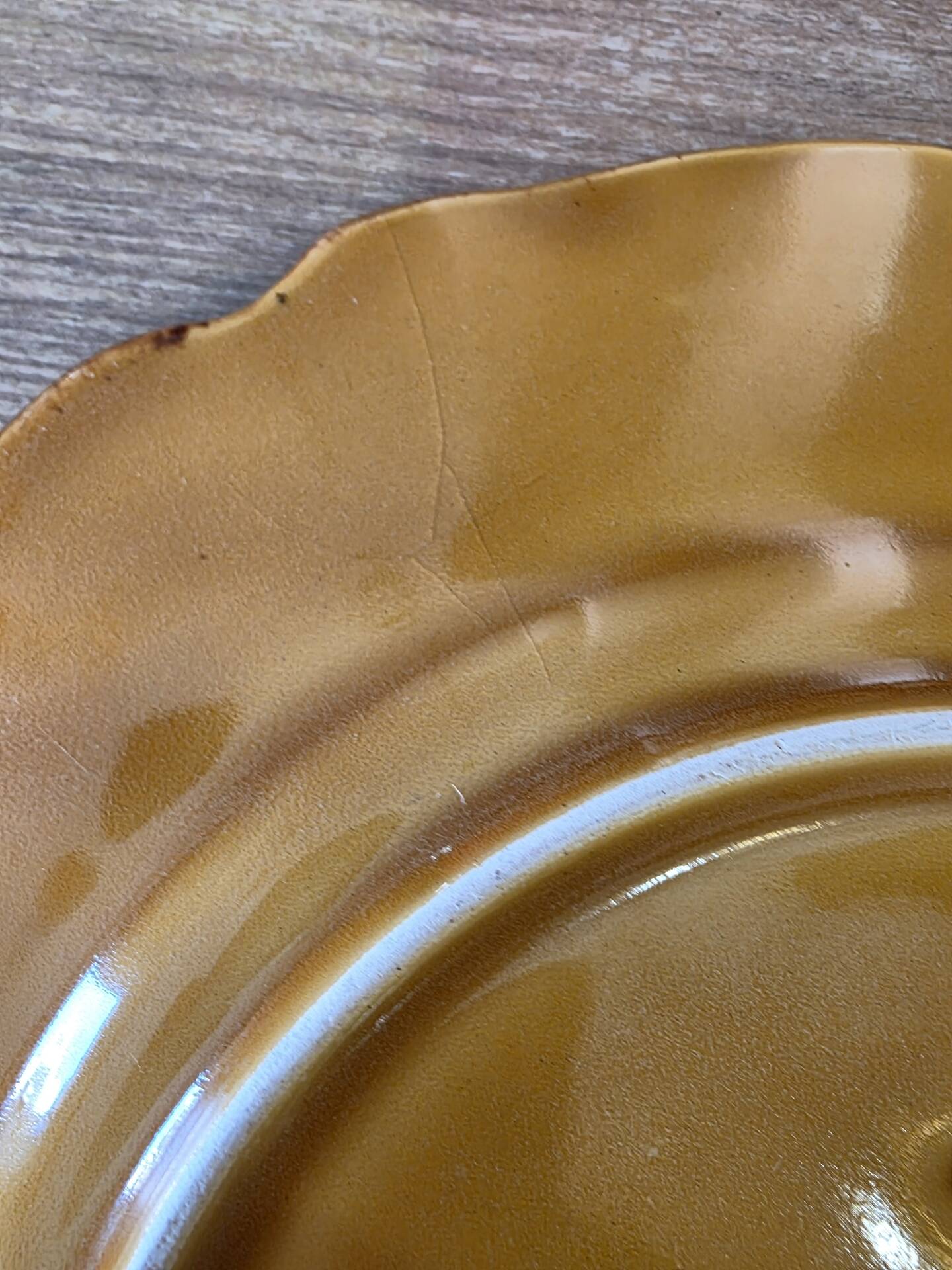 5 Dieulefit Milon plates in glazed earthenware