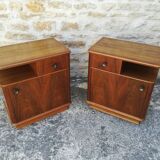 Walnut bedside tables