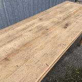 large farm table 185 cm in raw natural fir wood