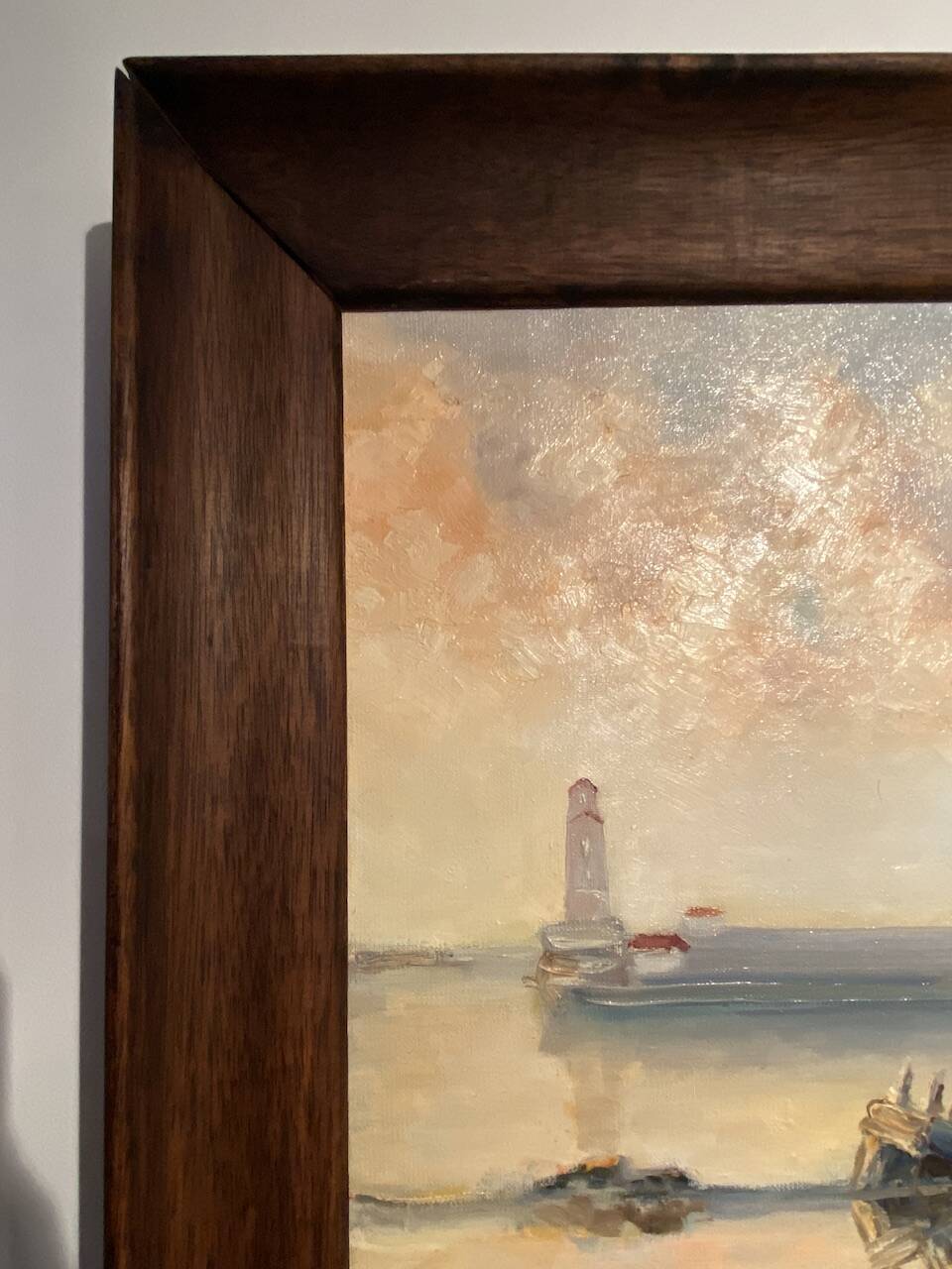 Old painting, Marine signed André Cartayrade (1921-2016)