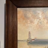 Tableau ancien , Marine signée André Cartayrade (1921-2016)