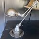 Jieldé lamp with 2 arms, clear matte varnish, industrial vintage.