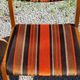 Set of 5 70s designer chairs in beech and orange and brown velvet Self éditeur