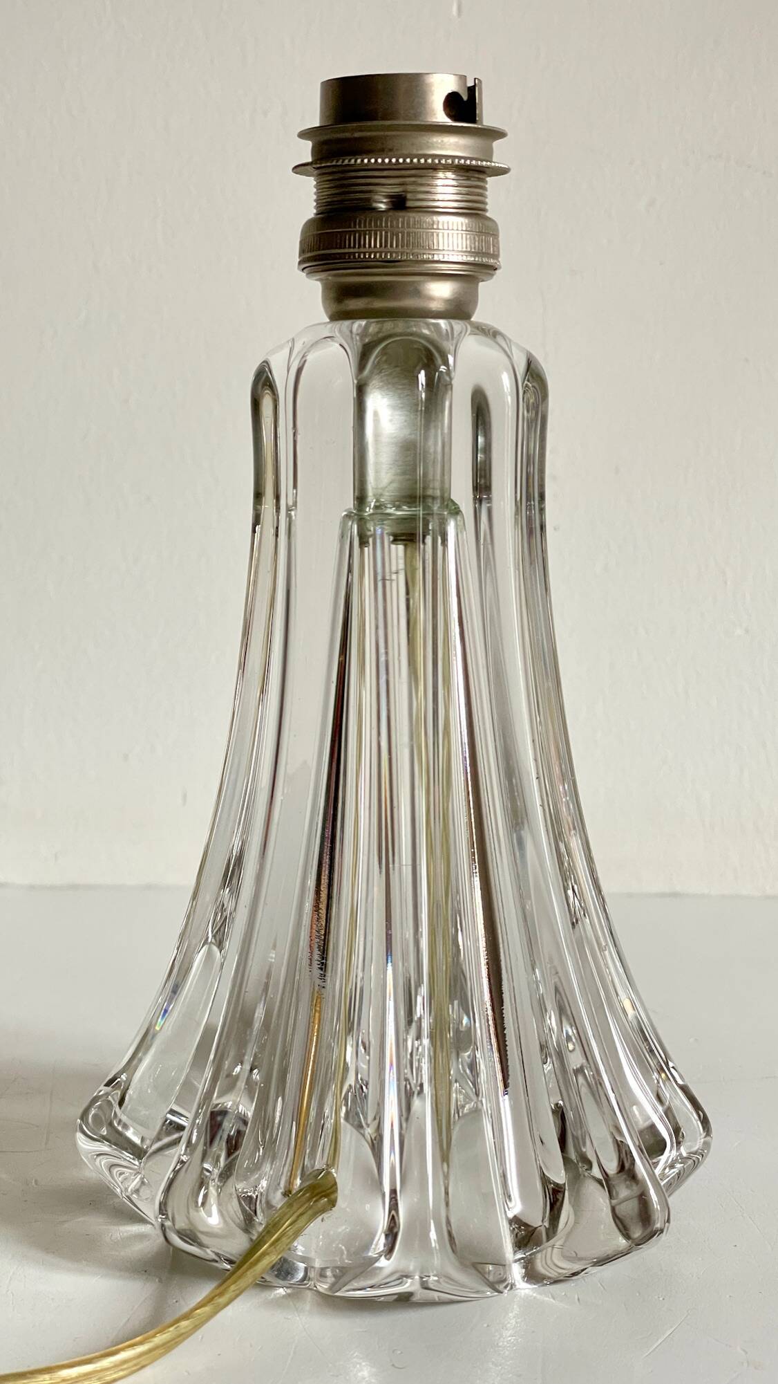 Art deco crystal star lamp base