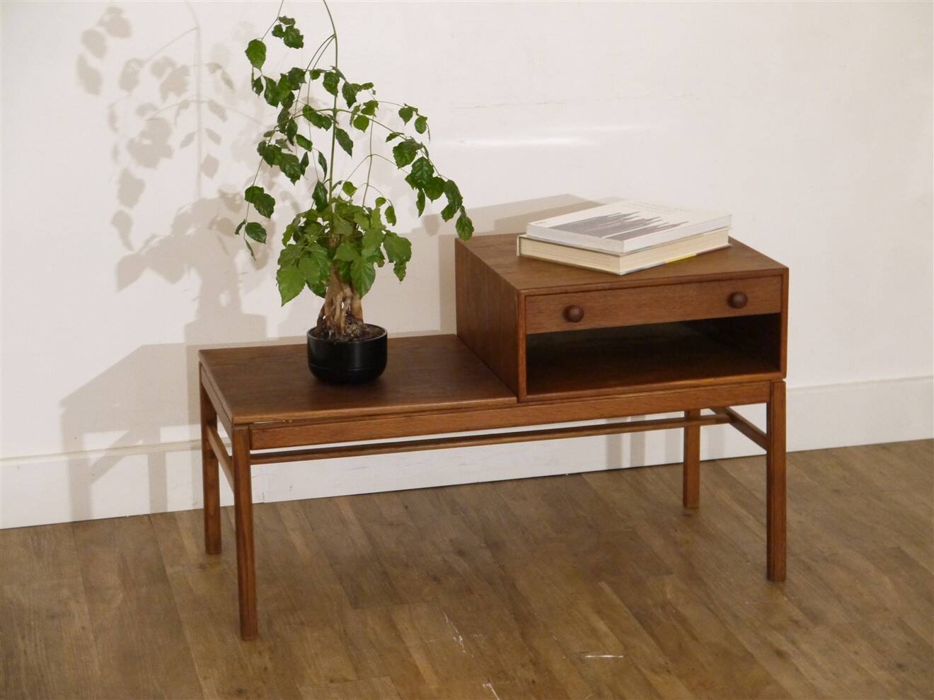 Scandinavian teak side table, 1960s