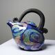 Terracotta teapot, US studio, 1950-1970 era, David Constantine White.