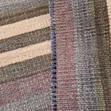 5x7 Shades Of Grey Rug, Handmade Wool Rug, 153x220Cm Antique Kilim Rug