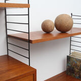 1960s wall unit teak Nisse Strinning, with secretary